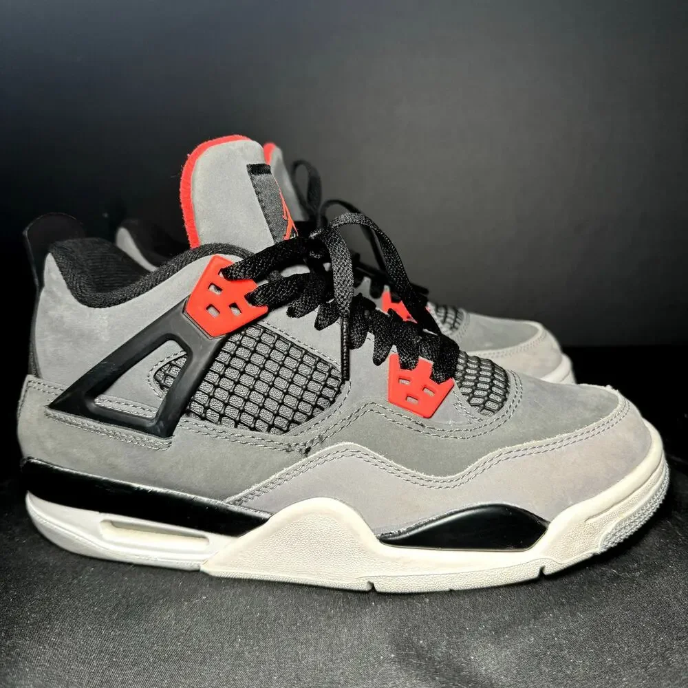 Size 5.5 - Nike Air Jordan 4 Retro GS Infrared Men's Shoes